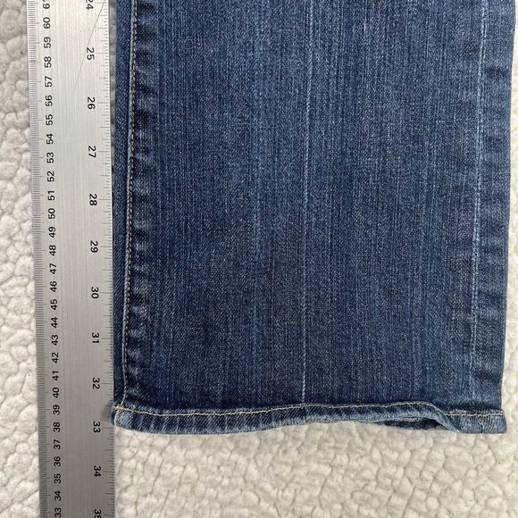 7 For All Mankind Bootcut Jeans Women’s Size 29 (30x33) Blue Boho Western Rodeo - Picture 12 of 14